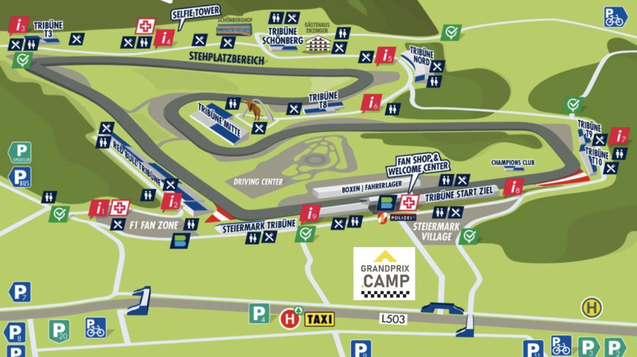 Grandprixcamp, Closest To The Red Bull Ring, Up To 4 Guests In A Tent Spielberg Bei Knittelfeld Eksteriør bilde