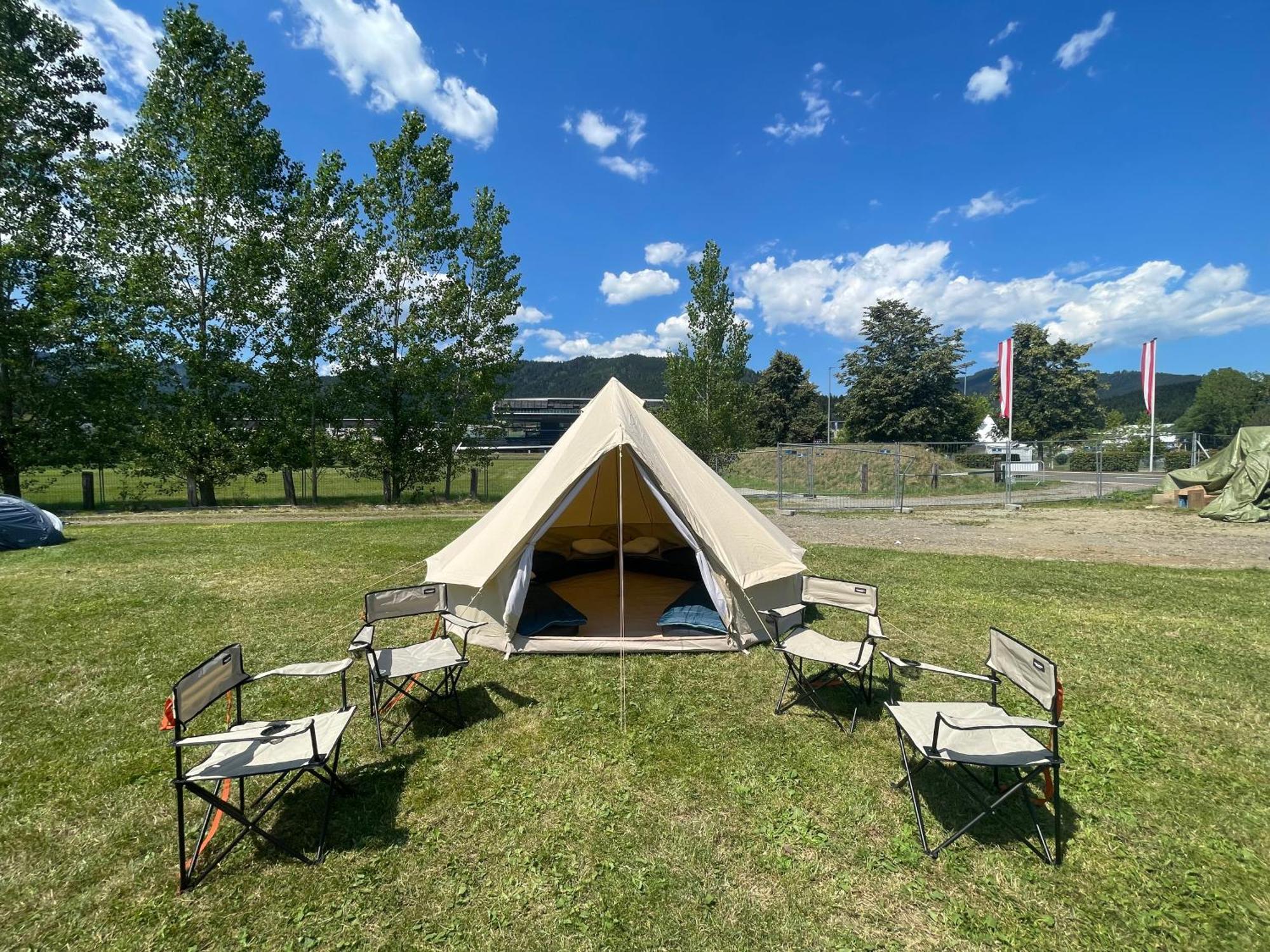 Grandprixcamp, Closest To The Red Bull Ring, Up To 4 Guests In A Tent Spielberg Bei Knittelfeld Eksteriør bilde